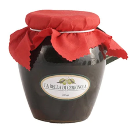 Olives noires géantes Bella di Cerignola - 314ml - directement du producteur - Babadelimoncello