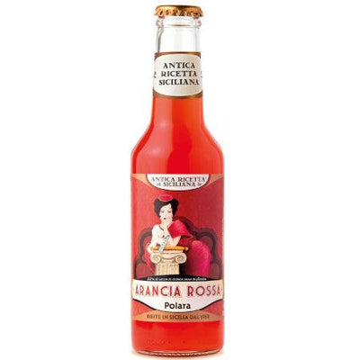 Aranciata rossa Polara 27,5cl, Aranciata Rossa, Boisson italienne aranciata rossa, boisson italienne à l'orange sanguine