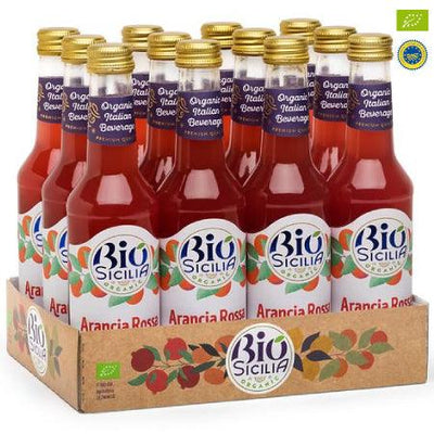 Aranciata rossa bio Polara pack de 12 x 27,5cl, Aranciata Rossa bio, Boisson italienne aranciata rossa bio, boisson italienne à l'orange sanguine bio