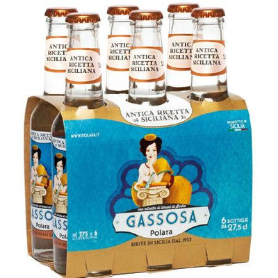 Gazzosa Polara pack de 6 x 27,5cl, Boisson italienne gazeuse, boisson italienne traditionnelle