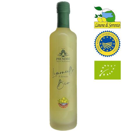 Limoncello de Sorrente I.G.P et bio 50cl Piemme, limoncello italien bio, limoncello bio, véritable limoncello italien bio