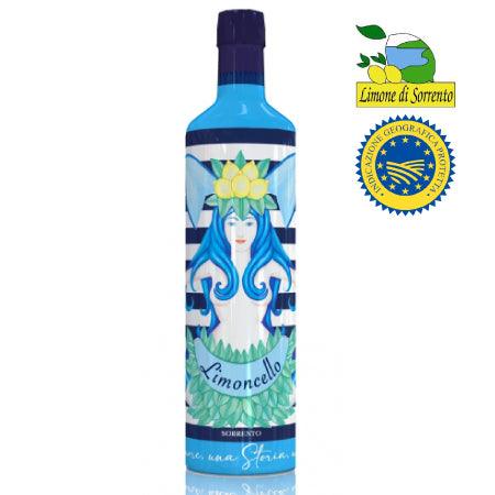 Limoncello de Sorrente I.G.P bouteille collection Piemme 70cl, limoncello italien I.G.P, limoncello, véritable limoncello italien
