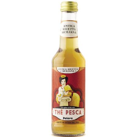 Thé pêche Polara 27,5cl, boisson italienne à la pêche, thé glacé italien à la pêche