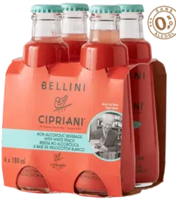 Bellini Cipriani Sans alcool 4x18cl